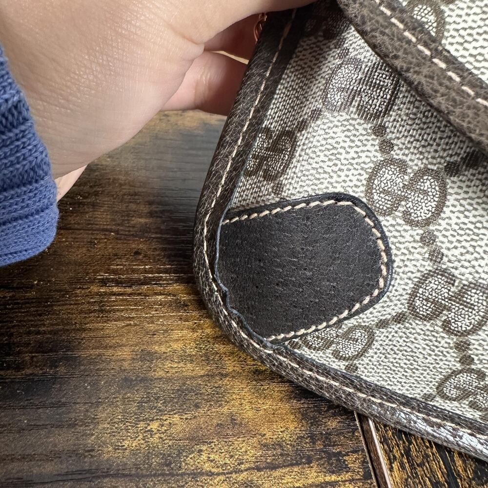 Gucci Accessory Collection Crossbody Bag Clutch GG Monogram Vintage Authentic - Picture 15 of 16